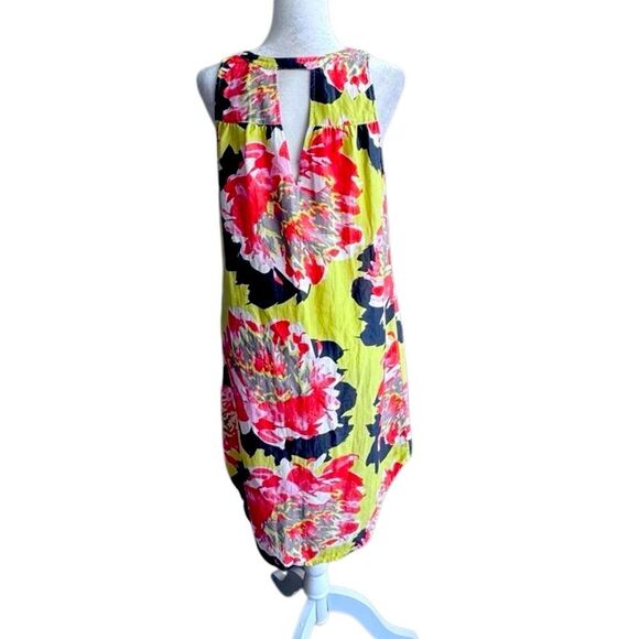 Uncle Frank Vibrant Bold Floral Sleeveless Shift Dress SZ S - Picture 3 of 12